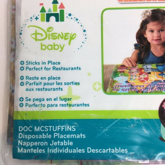 Disney Doc McStuffins Disposable Placemats Table Topper BPA Free Neat Lot Of 2 - Picture 11 of 12